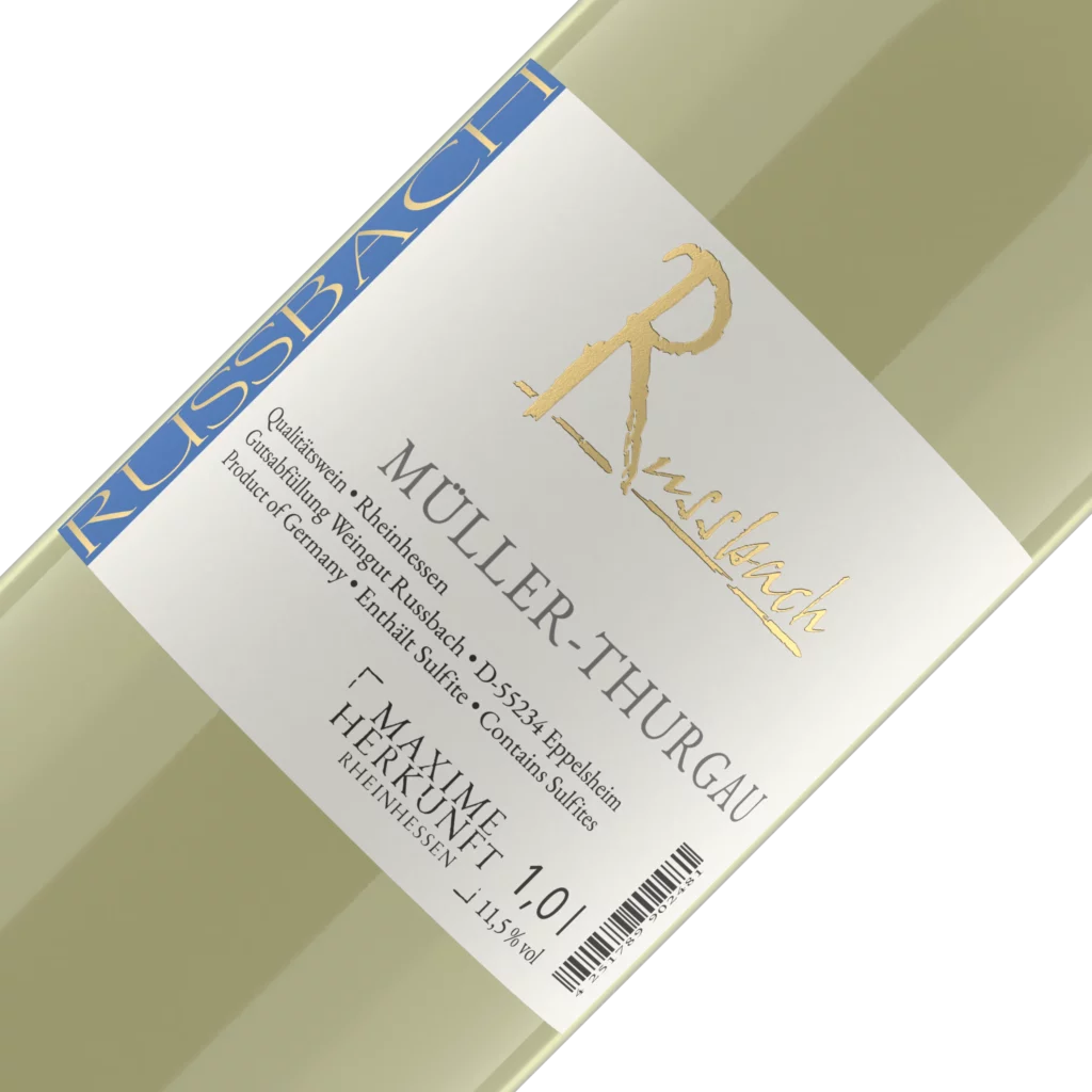 Müller-Thurgau, Etikett im Detail