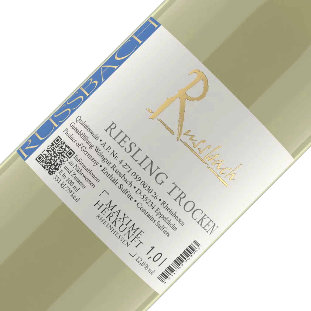Riesling, Etikett im Detail