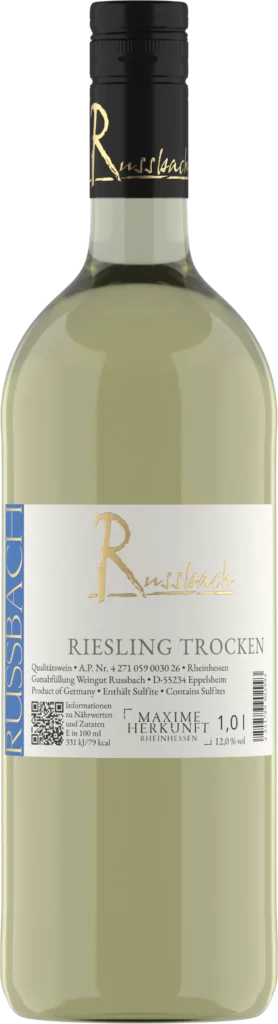 Riesling, Flasche