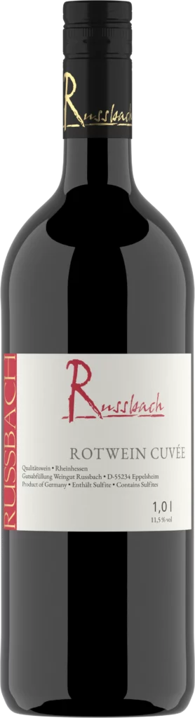 Rotwein Cuvée, Flasche