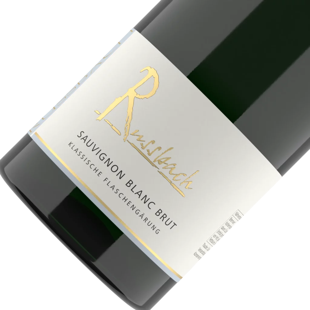 Sauvignon Blanc Méthode Champenoise Winzersekt, Etikett im Detail