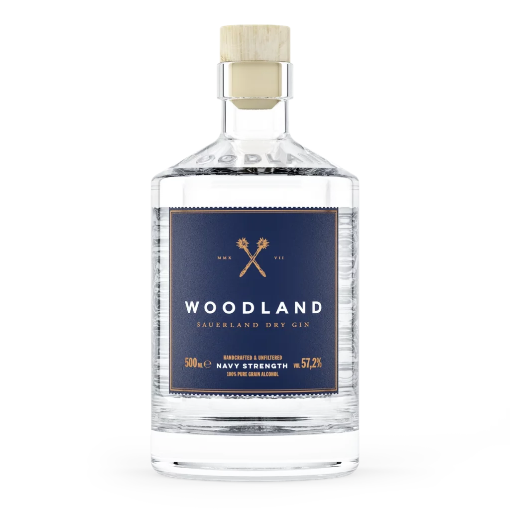 Woodland Dry Gin Navy Strength „Sauerland“, Flasche