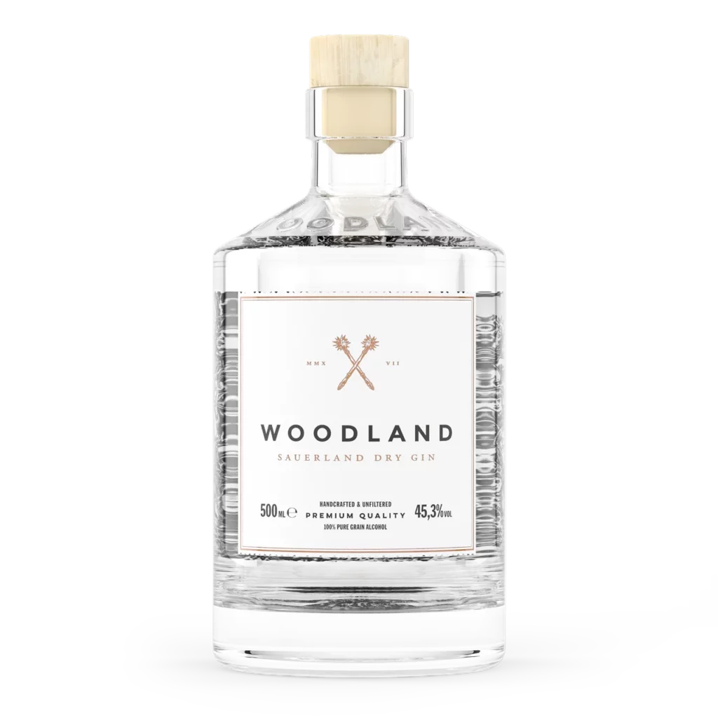 Woodland Dry Gin „Sauerland“, Flasche