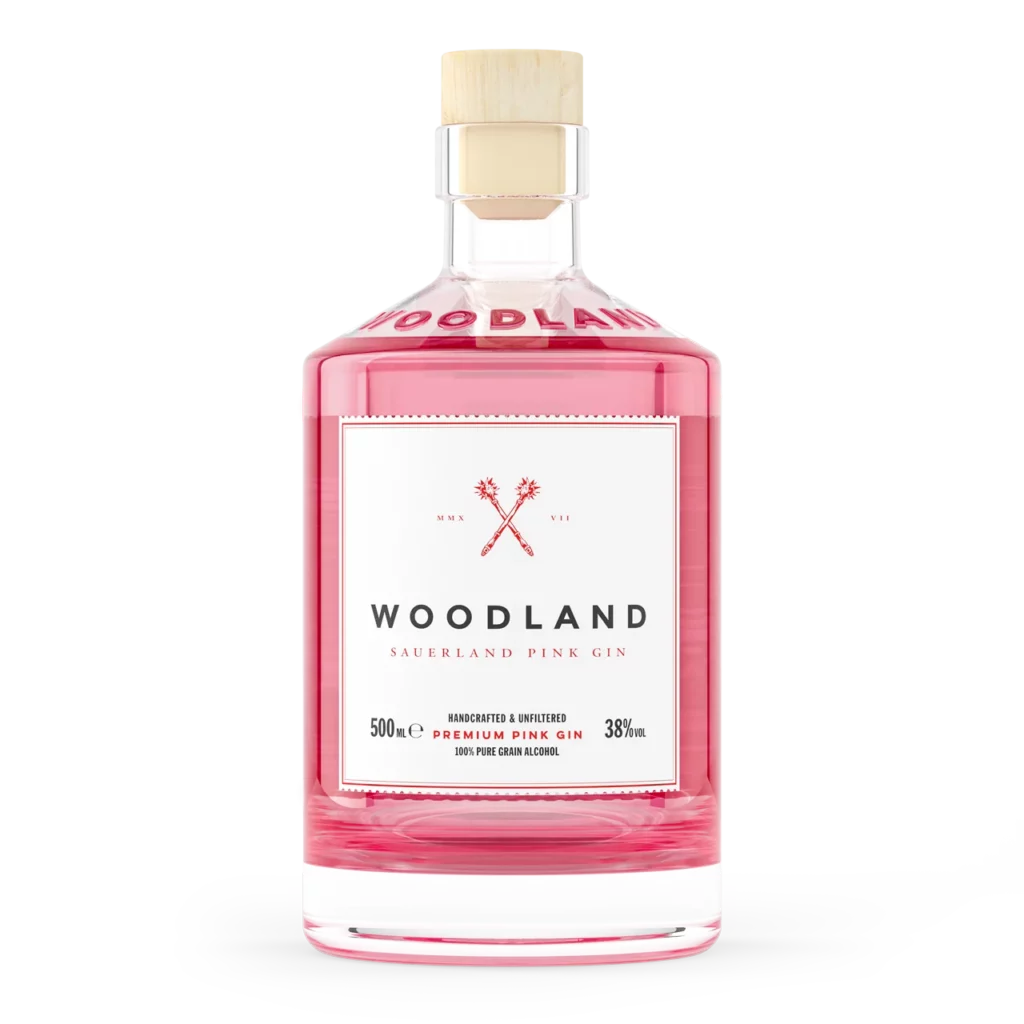 Woodland Pink Gin „Sauerland“, Flasche